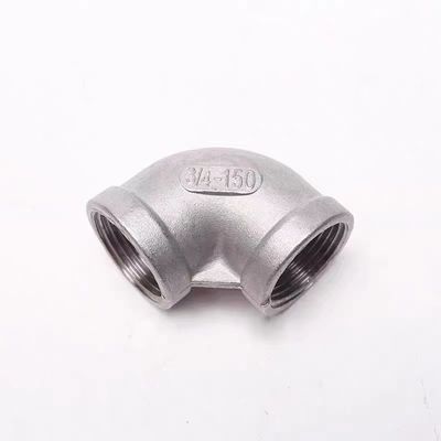 Fittings para tubos de acero inoxidable con rosca SS 201 304 316 316L 90 grados de fundición NPT BSPT DIN Codo
