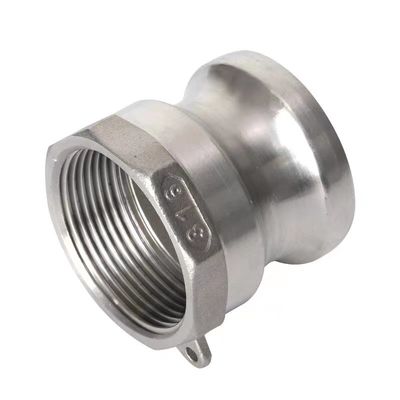 Adaptador de acoplamiento de camilla de plata de tipo WZ SS 304 316 A para conexión rápida NPT BSP