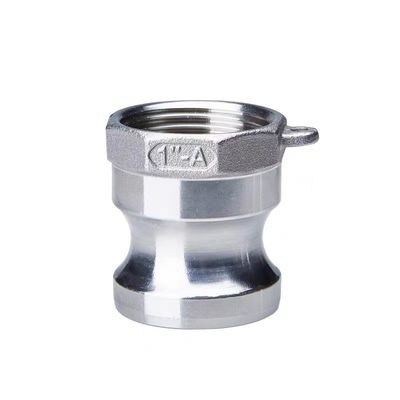 Adaptador de acoplamiento de camilla de plata de tipo WZ SS 304 316 A para conexión rápida NPT BSP