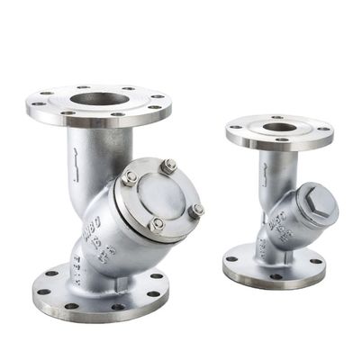 1/2 "-10.0" Port Tamaño de acero inoxidable 304 Flange Y-Estrenador con conexión de extremos de brida