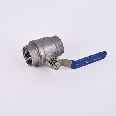 Operación manual de acero inoxidable 201/304 2PC de servicio ligero de dos piezas Tipo de válvula de bola para general