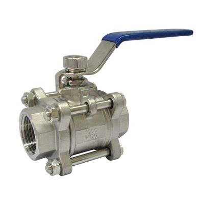 1.0''-6.0" Tamaño del puerto Espejo Polido de acero inoxidable de rosca válvula de bola para el agua