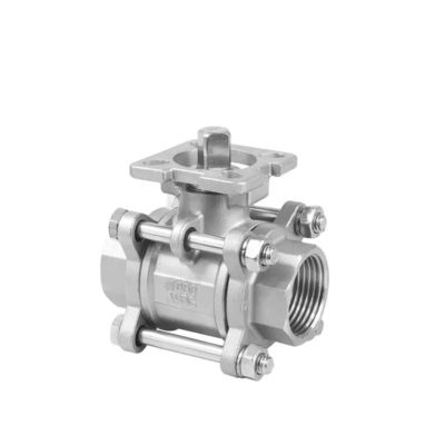 Fusión de válvula de bola Wog de acero inoxidable 3PCS 1000 para la industria petroquímica
