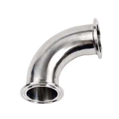 DN20-DN300 Acero inoxidable sanitario 304/316 Tri-clampada 90 grados codo y de larga duración