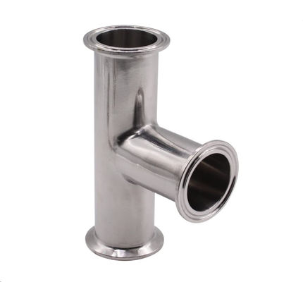 1.5" Tri-clampada de acero inoxidable 304 sanitario de ajuste de tres vías de sujeción Tee para tubería de 38 mm OD