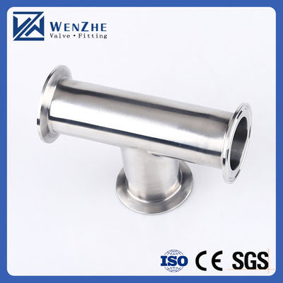 1.5" Tri-clampada de acero inoxidable 304 sanitario de ajuste de tres vías de sujeción Tee para tubería de 38 mm OD