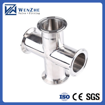 1.5" Tri-clampada de acero inoxidable 304 sanitario de ajuste de tres vías de sujeción Tee para tubería de 38 mm OD