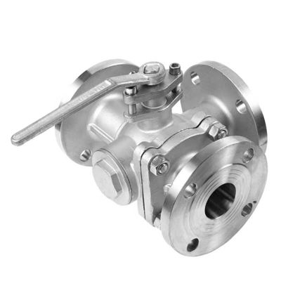 Diseño de válvula de bola de brida de acero inoxidable Ss 304 316