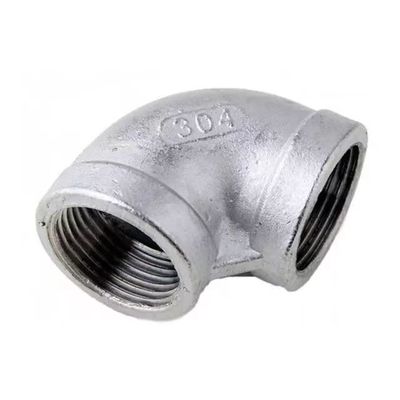 Acero inoxidable 201 304 Tubo ajustado 90 grados Codo con conexión femenina igual