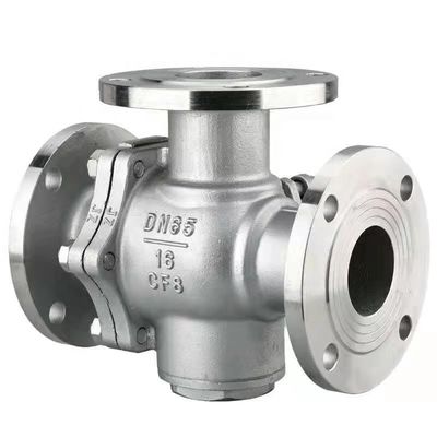 Diseño de válvula de bola de brida de acero inoxidable Ss 304 316