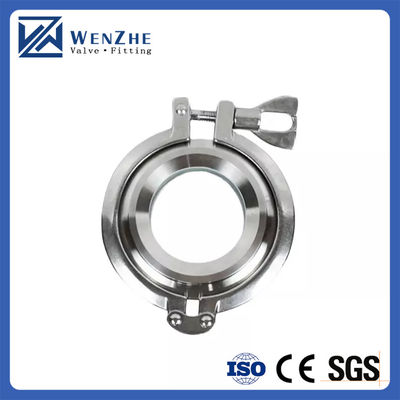 Hexágono/cabeza redonda Código Wenzhe Tri-clampada acero inoxidable 304 pin único Tri-clampada de trabajo pesado