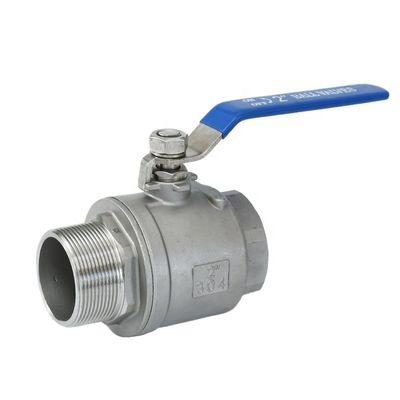 Válvulas de bola de acero inoxidable 201304 con rosca para agua 1pc 2pc 3pcs
