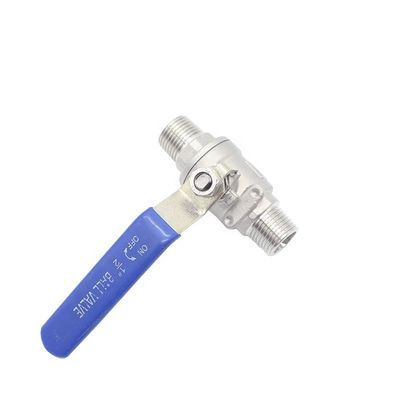 Válvulas de bola de acero inoxidable 201304 con rosca para agua 1pc 2pc 3pcs