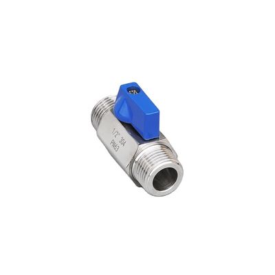 3/4 "-12" NPT de acero inoxidable con rosca femenina Mini válvula de bola con manguera manguera Barb