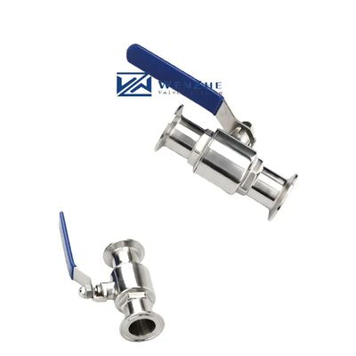 Apoyo OEM SS304 1/4''-4.0'' Homebrew válvula de bola de tri-clamp válvula de acero inoxidable sanitario