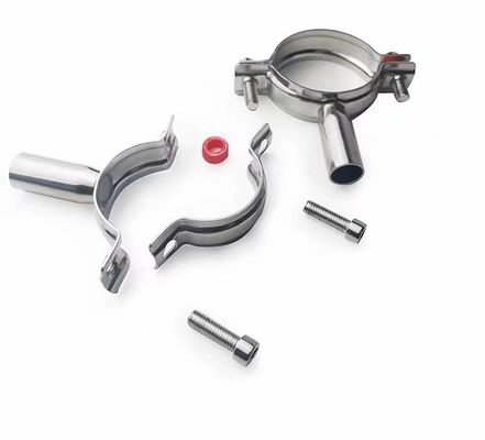 WZ Sanitario SS 304 316 Clampada de un solo alfiler Tri Clampada Accesorios de tubería colgador de tubería 1/8 "--4
