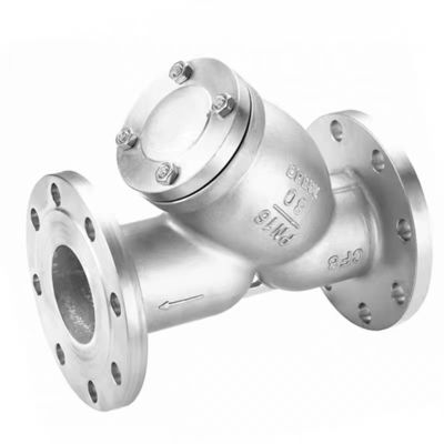Válvula de brida de filtro tipo Y de acero inoxidable 304 316 para filtración de vapor en tuberías