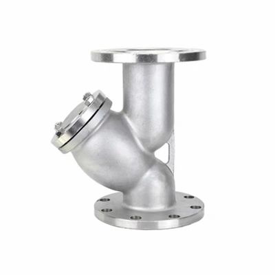 Válvula de brida de filtro tipo Y de acero inoxidable 304 316 para filtración de vapor en tuberías