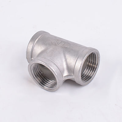 1/2 "Tee Femenino NPT T en forma de 3 Way Pipe Fundido Acero inoxidable 304