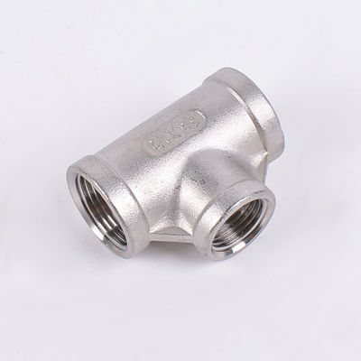 1/2 "Tee Femenino NPT T en forma de 3 Way Pipe Fundido Acero inoxidable 304