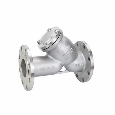 Válvula de brida de filtro tipo Y de acero inoxidable 304 316 para filtración de vapor en tuberías