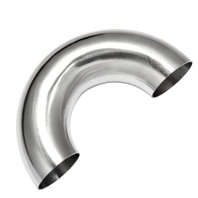 304 316L de acero inoxidable curva de retorno de 180 grados de tubo Codo con certificado ISO 9001