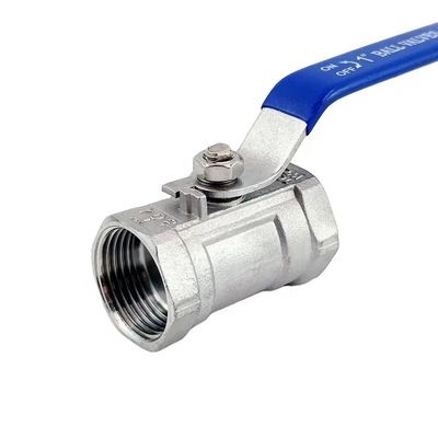Manilla larga de acero inoxidable de 1 1/4 " 304 316 de una pieza de alambre con botón de válvula de bola npt bspt bspp G