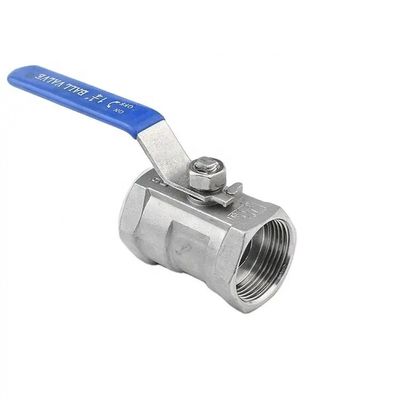 Manilla larga de acero inoxidable de 1 1/4 " 304 316 de una pieza de alambre con botón de válvula de bola npt bspt bspp G