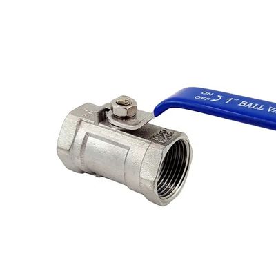 Manilla larga de acero inoxidable de 1 1/4 " 304 316 de una pieza de alambre con botón de válvula de bola npt bspt bspp G