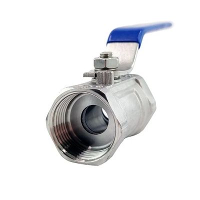 Manilla larga de acero inoxidable de 1 1/4 " 304 316 de una pieza de alambre con botón de válvula de bola npt bspt bspp G