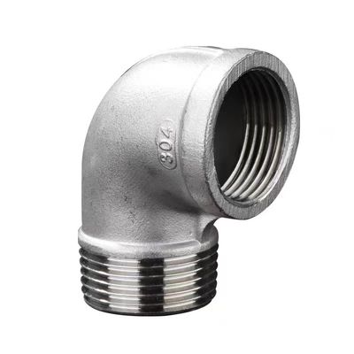 Acero inoxidable 301/304/316 90 grados Calle Codo 1/2 "NPT Mujer x 1/2" NPT Hombre