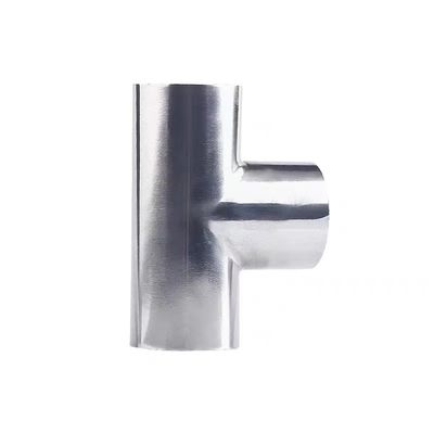 SS304 CF8 acero inoxidable soldado para el pulido de tuberías sanitarias de ajuste de 3 vías
