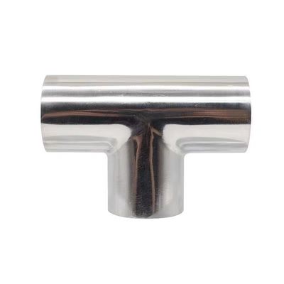 SS304 CF8 acero inoxidable soldado para el pulido de tuberías sanitarias de ajuste de 3 vías