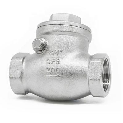 Código de cabeza cilíndrica 316 de acero inoxidable 201 304 válvula de verificación Npt Bsp carga de resorte de hilo