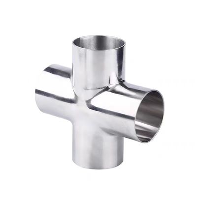 Acero inoxidable 316 304 Cabeza cilíndrica Código de 4 vías de tubos transversales