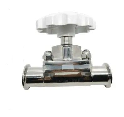 Válvula de diafragma de acero inoxidable de plata forjada para el funcionamiento manual
