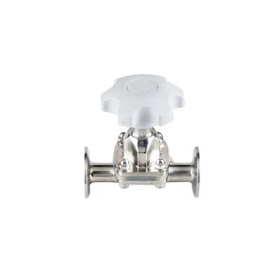 Válvula de diafragma de acero inoxidable de plata forjada para el funcionamiento manual