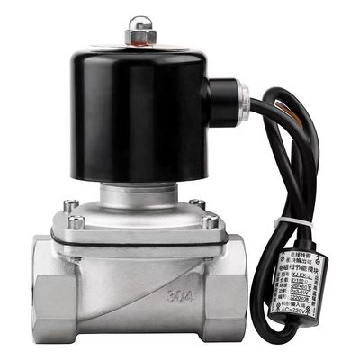 Valva de acero inoxidable estándar 304 316L de tipo eléctrico de diafragma cerrado normal