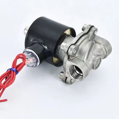 Valva de acero inoxidable estándar 304 316L de tipo eléctrico de diafragma cerrado normal
