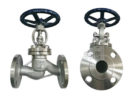 PN16 válvula de acero inoxidable tipo S de temperatura media para control de flujo de trabajo ligero