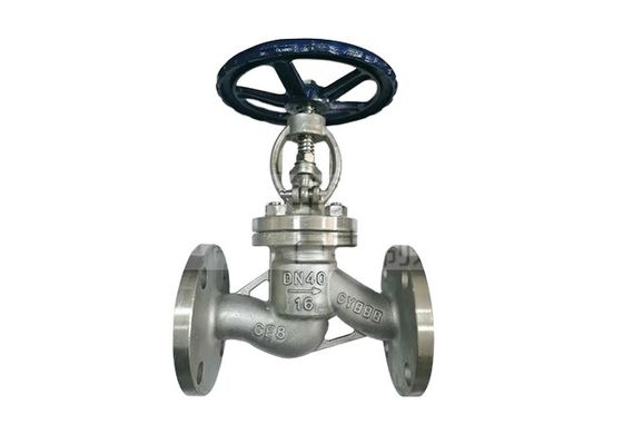PN16 válvula de acero inoxidable tipo S de temperatura media para control de flujo de trabajo ligero