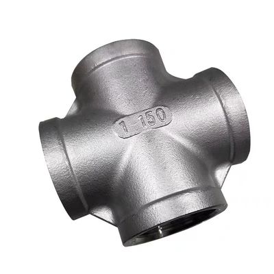 Acero inoxidable 3/4 "femenino 4 Way Cruce Cast Pipe ajuste de acoplamiento para la conexión