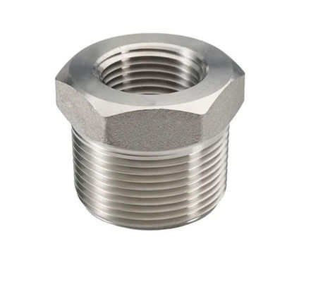 Reducción de acero inoxidable Hex Bushing 1"-8" NPT masculino a 3/4" NPT femenino Adaptador de tubería fundida