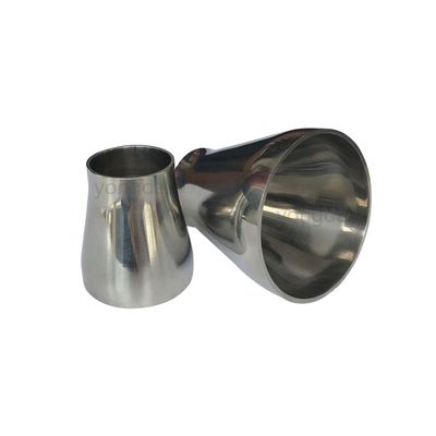 Acero inoxidable sanitario 304 316L Tri abrazadera de tubo de ajuste largo corto tubo de soldadura excéntrico reductor