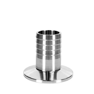 Sanitario 304 316L de acero inoxidable Tri Clamp manguera Ferrule de ajuste con código de cabeza redonda