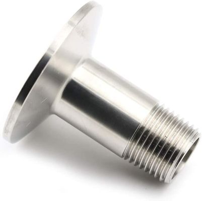 Tubo de doble roscado femenino sanitario que se ajusta a una ferrule de 2 pulgadas OD 64 mm para industriales