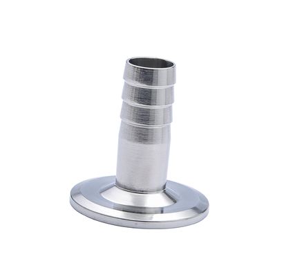 Sanitario 304 316L de acero inoxidable Tri Clamp manguera Ferrule de ajuste con código de cabeza redonda