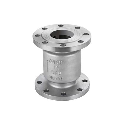 Válvula de control de oscilación sin retorno de acero inoxidable ANSI DN 250 mm Pn 16atm L 115 mm estándar