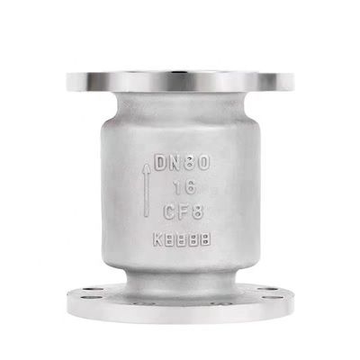 Válvula de control de oscilación sin retorno de acero inoxidable ANSI DN 250 mm Pn 16atm L 115 mm estándar