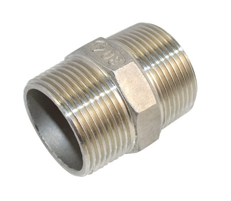 1-1/4 "x 1-1/4" NPT Hombre roscado Hex pezón de acero inoxidable 304 acoplador rápido de tubos de ajuste